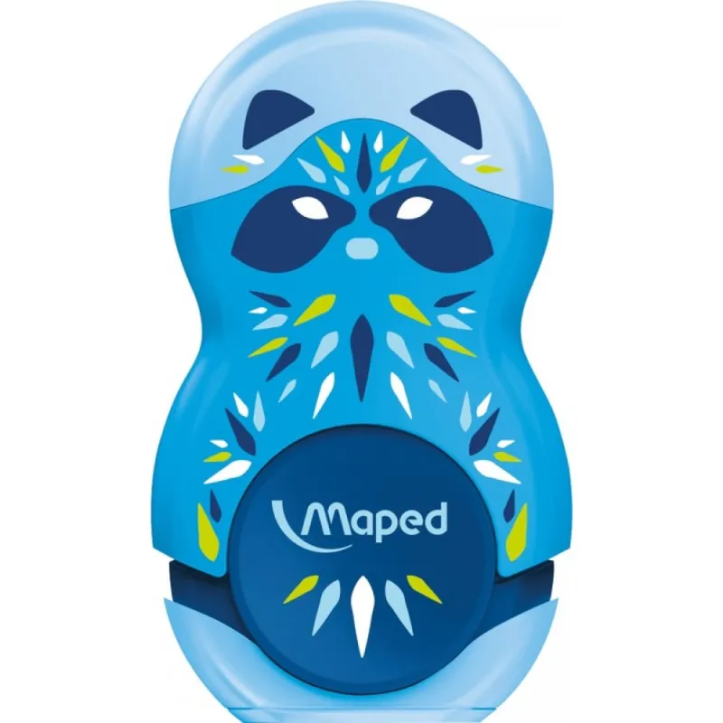 Maped - Ξύστρα & Γόμα Mini Cute Loopy Διπλή, Γαλάζια 049113