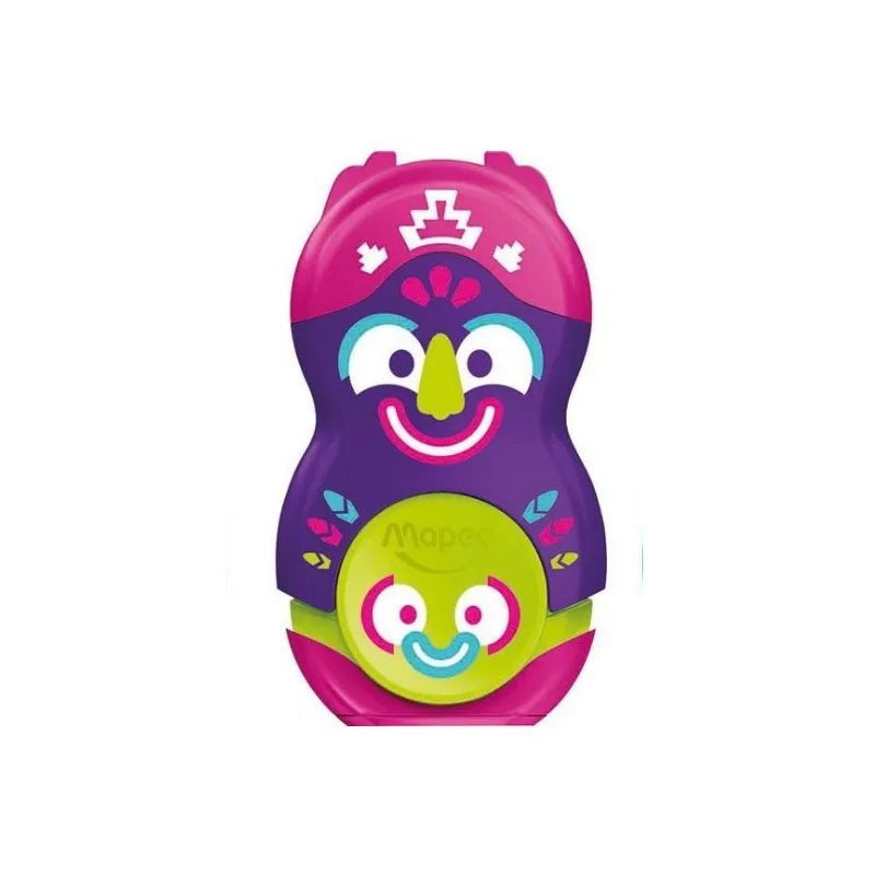 Maped Γόμα Και Ξύστρα - Μονή Totem, Μωβ 049131