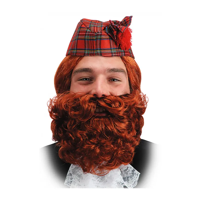 Carnival Toys - Μούσι Σγουρό & Μουστάκι Κόκκινο 05035