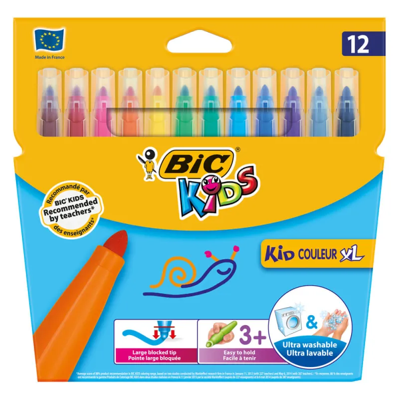 Bic - Μαρκαδόροι Kid Couleur XL 12 Τμχ 075516