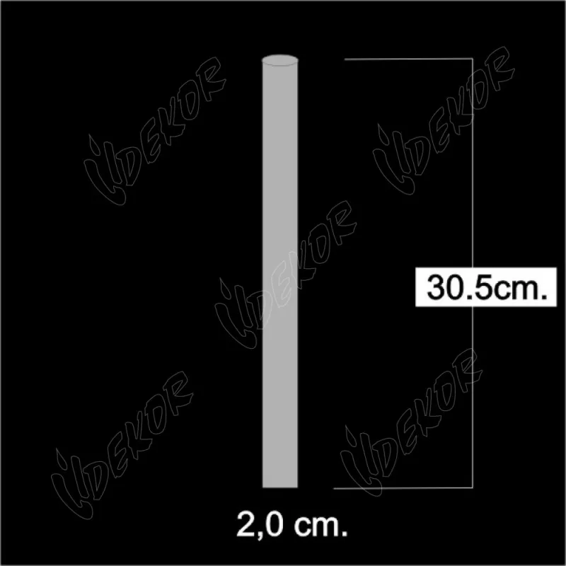 Dekor Candles Κερί - Αρωματικό Κυλινδρικό Κοτλέ Εκρού 30,5 εκ 1 Τεμ 08.19.ST