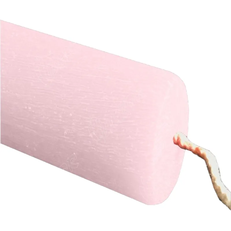 Dekor Candles - Κερί Αρωματικό, Κυλινδρικό Κοντό Ξυστό, Ροζ 22 εκ 08.7.GST