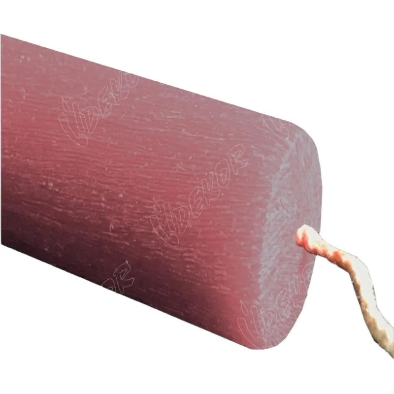 Dekor Candles - Κερί Αρωματικό, Κυλινδρικό Κοντό Ξυστό, Σάπιο Μήλο 22 εκ 08.7.GST