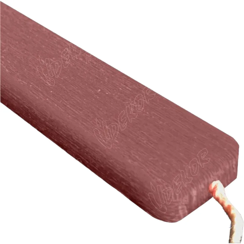 Dekor Candles Κερί - Χρωματιστό Αρωματικό Σούπερ Πλακέ Ξυστό Σάπιο Μήλο 34 εκ 08.7.SPL