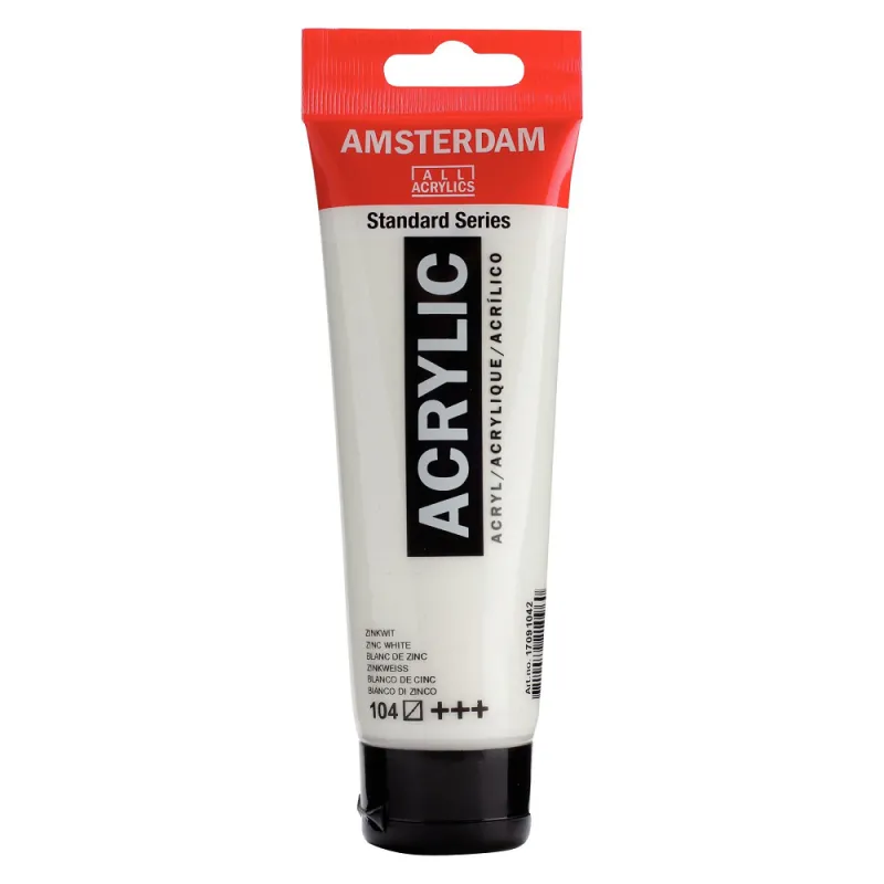 Royal Talens - Ακρυλικό Χρώμα Amsterdam Standard, Zinc White (104) 120 ml 17091042