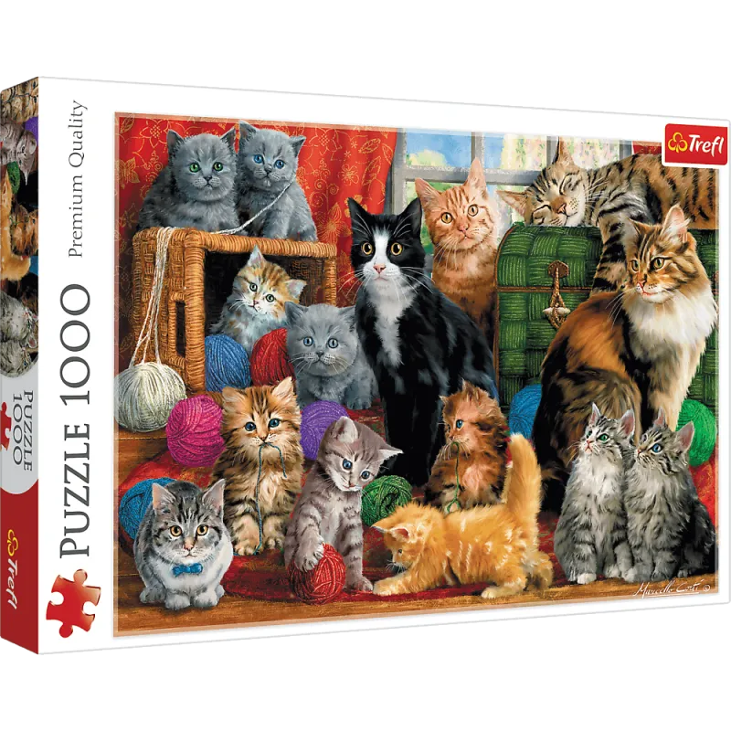 Trefl - Puzzle Feline Meeting 1000 Pcs 10555
