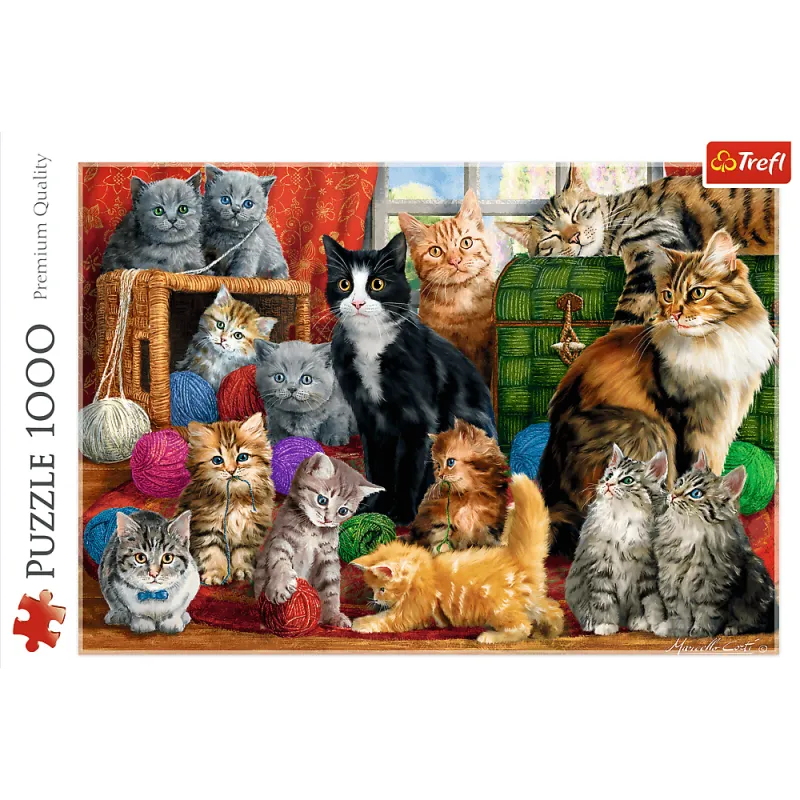 Trefl - Puzzle Feline Meeting 1000 Pcs 10555