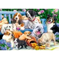 Trefl - Puzzle Dogs In Garden 1000 Pcs 10556 Trefl - Puzzle Dogs In Garden 1000 Pcs 10556