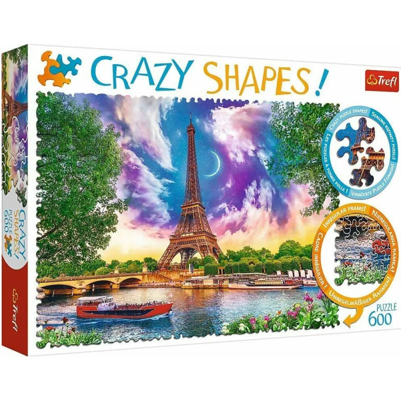 Trefl - Puzzle, Crazy Shapes, Sky Over Paris 600 Pcs 11115