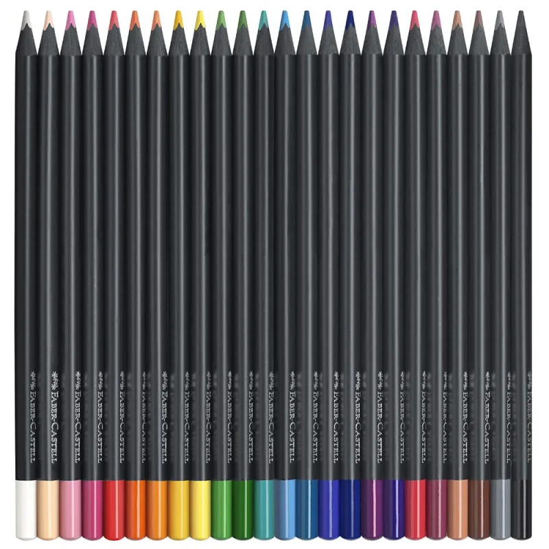 Faber Castell - Ξυλομπογιές Black 24 Τεμ 116424