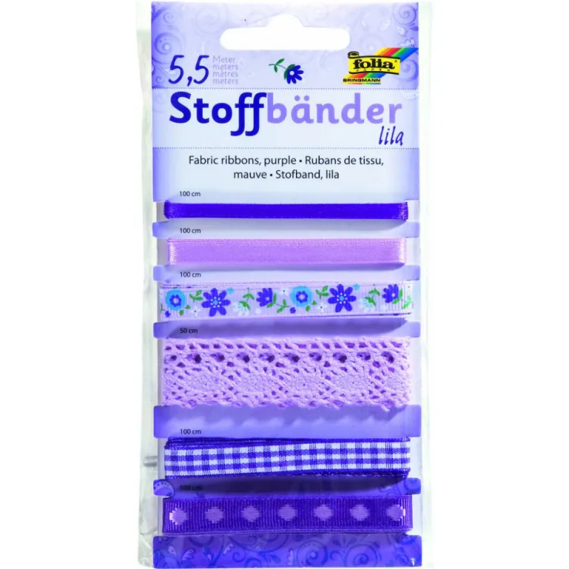 Folia - Κορδέλες Μωβ Σετ 6 Τμχ 12204