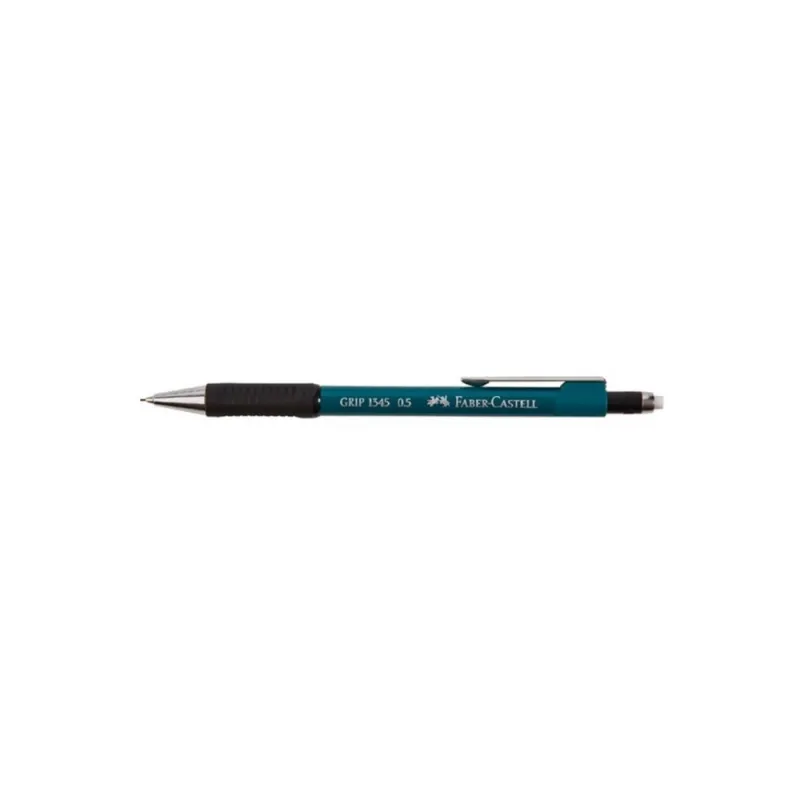 Faber Castell - Μηχανικό Μολύβι Grip1345 Με Γόμα, 0.5mm Emerald 134562