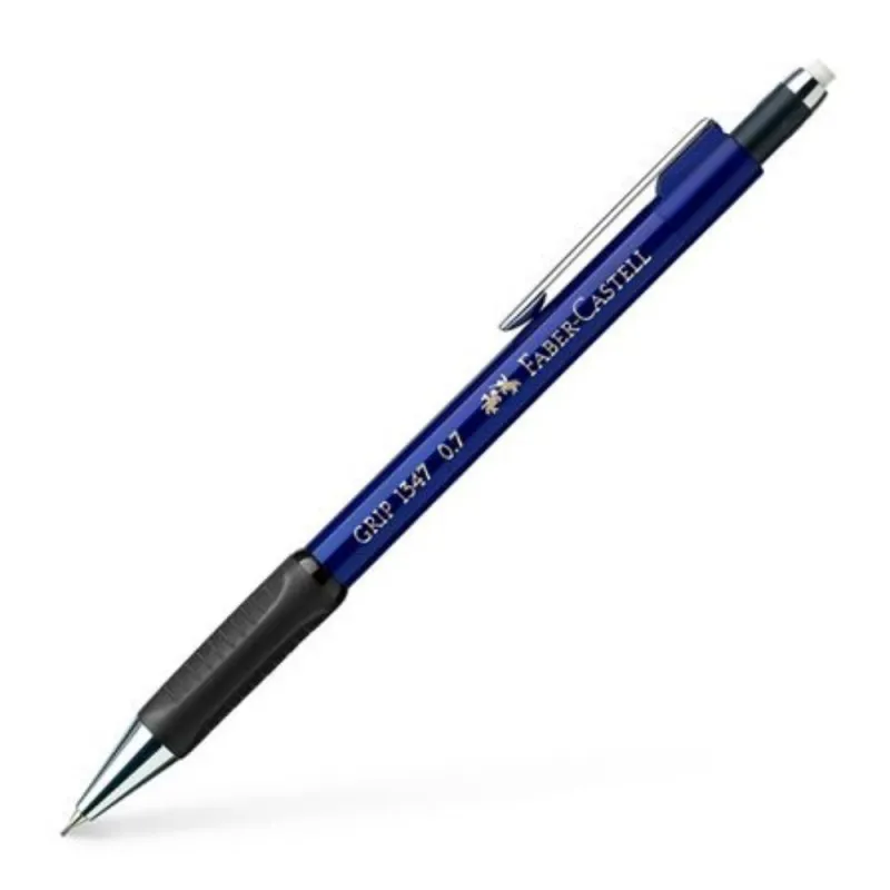 Faber Castell - Μηχανικό Μολύβι Grip 1347 Με Γόμα, 0.7mm Μπλε 134751