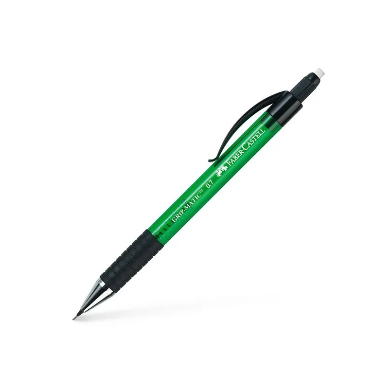 Faber Castell - Μηχανικό Μολύβι Gripmatic 0.7mm Με Γόμα Πράσινο 137763