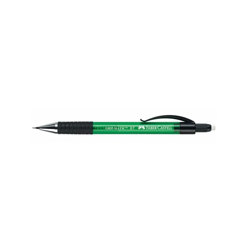 Faber Castell - Μηχανικό Μολύβι Gripmatic 0.7mm Με Γόμα Πράσινο 137763