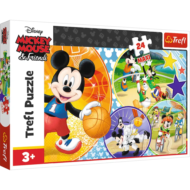 Trefl - Puzzle Mickey Mouse & Friends, Time For Playing Sports! 24 Pcs 14291