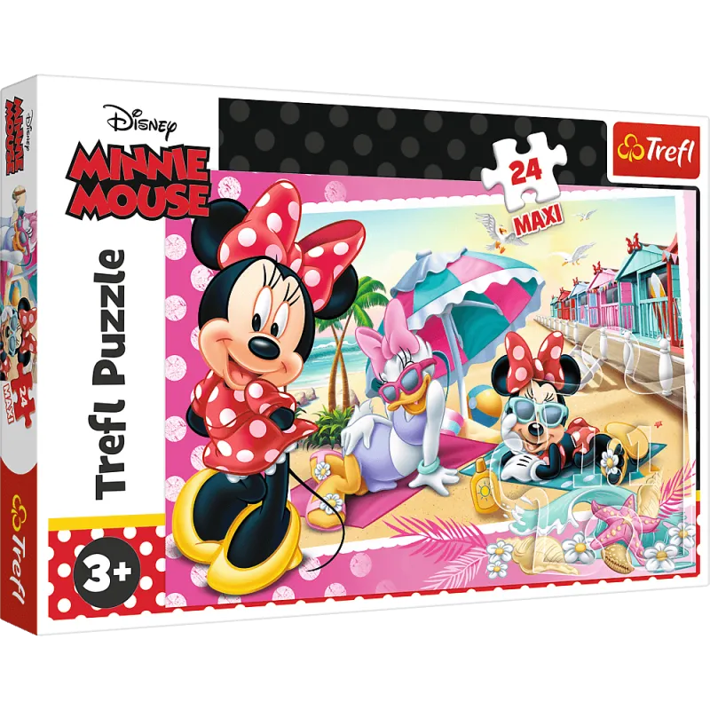 Trefl - Puzzle Minnie Mouse, Minnie's Holiday 24 Pcs 14292