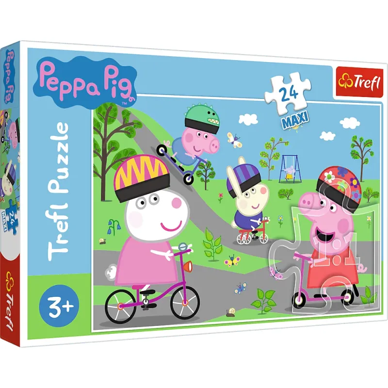 Trefl - Puzzle Peppa Pig's Active Day 24 Pcs 14330