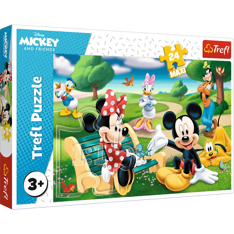 Trefl - Puzzle Mickey Mouse & Friends, Mickey Mouse Among Friends 24 Pcs 14344