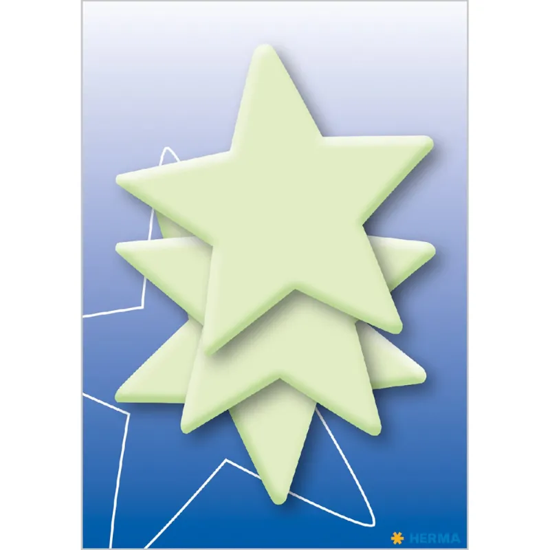 Herma - Αυτοκολλητάκια Glow In The Dark, Stars 15020