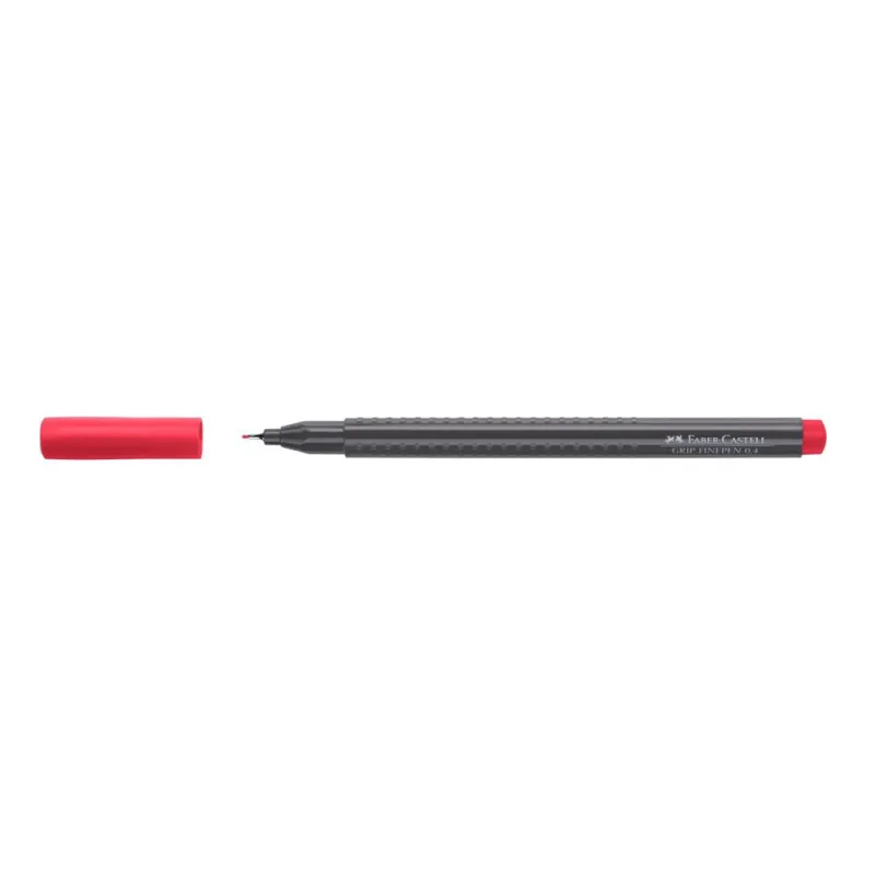 Faber Castell - Μαρκαδόρος Grip Finepen 0.4 mm Permanent Carmine 151626