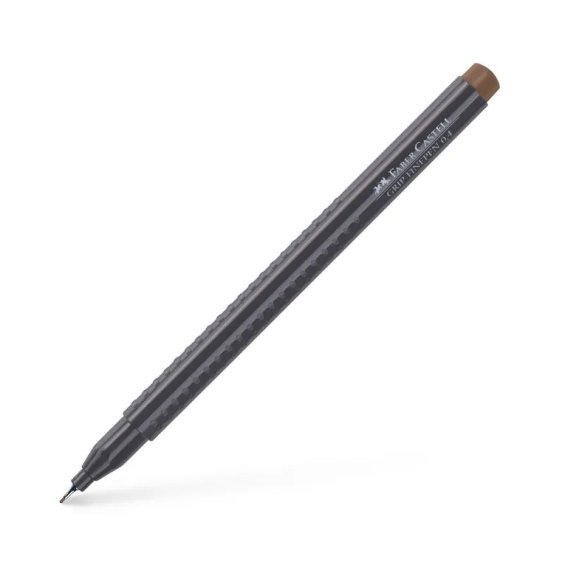Faber Castell - Μαρκαδόρος Grip Finepen 0.4 mm Burnt Umber 151680