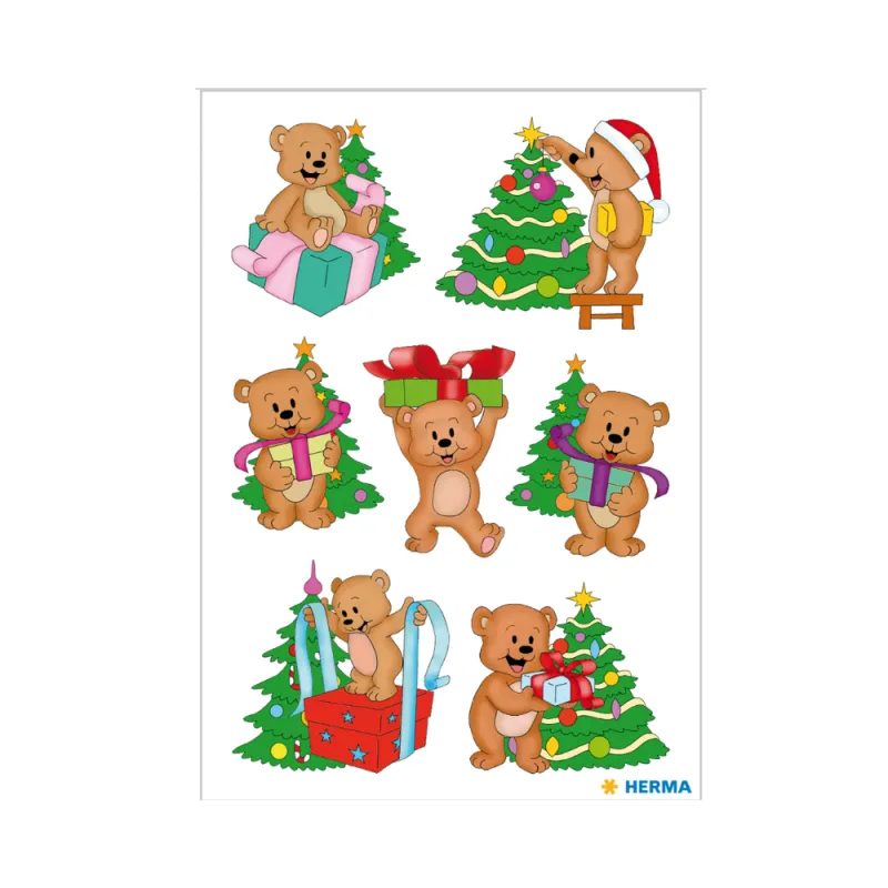 Herma - Αυτοκολλητάκια, Christmas Bears 15264