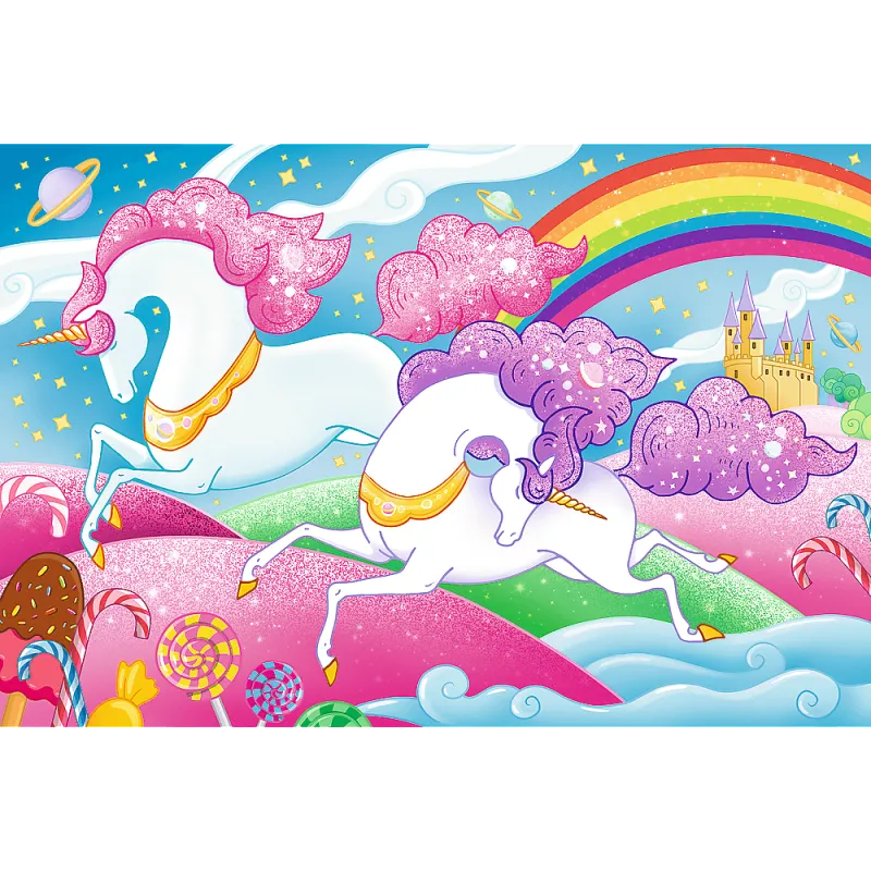 Trefl - Puzzle Galloping Unicorns 160 Pcs 15372