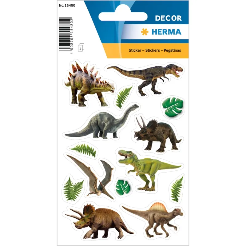Herma - Αυτοκολλητάκια, Dinosaurs 15480
