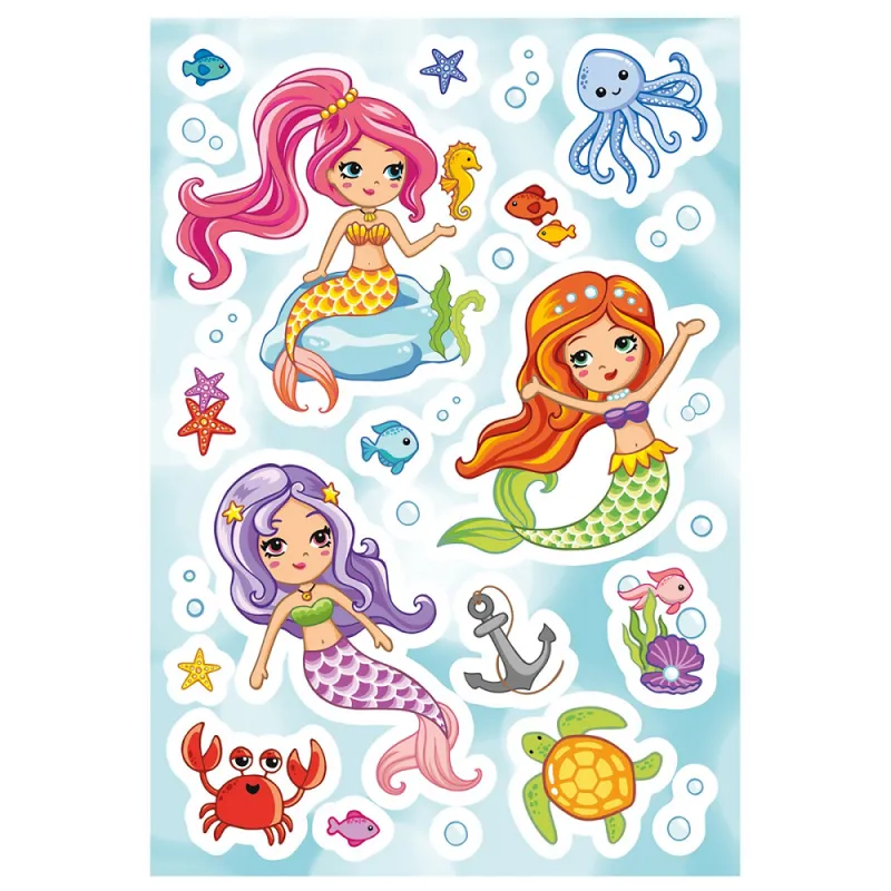 Herma - Αυτοκολλητάκια Ανάγλυφα, Little Mermaid 15509