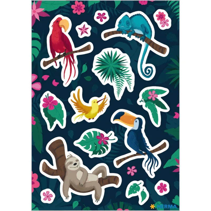 Herma - Αυτοκολλητάκια, Tropical Animals 15554