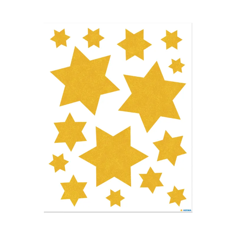 Herma - Αυτοκόλλητα Παραθύρου, Gold Stars 15644