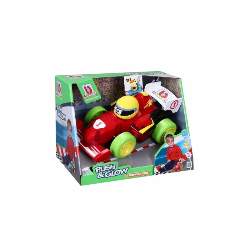 Bburago Junior - Push & Glow, Formula Fun 16-89021