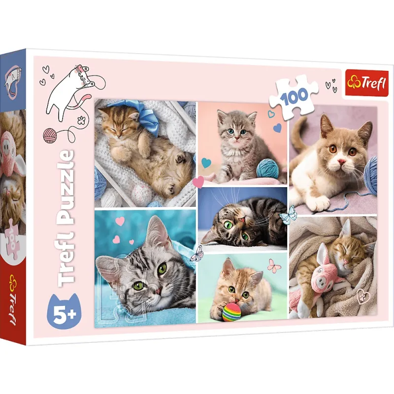 Trefl - Puzzle In The Cat World 100 Pcs 16420