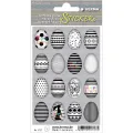 Herma - Αυτοκολλητάκια, Happy Easter, Egg Set Black/White 1727