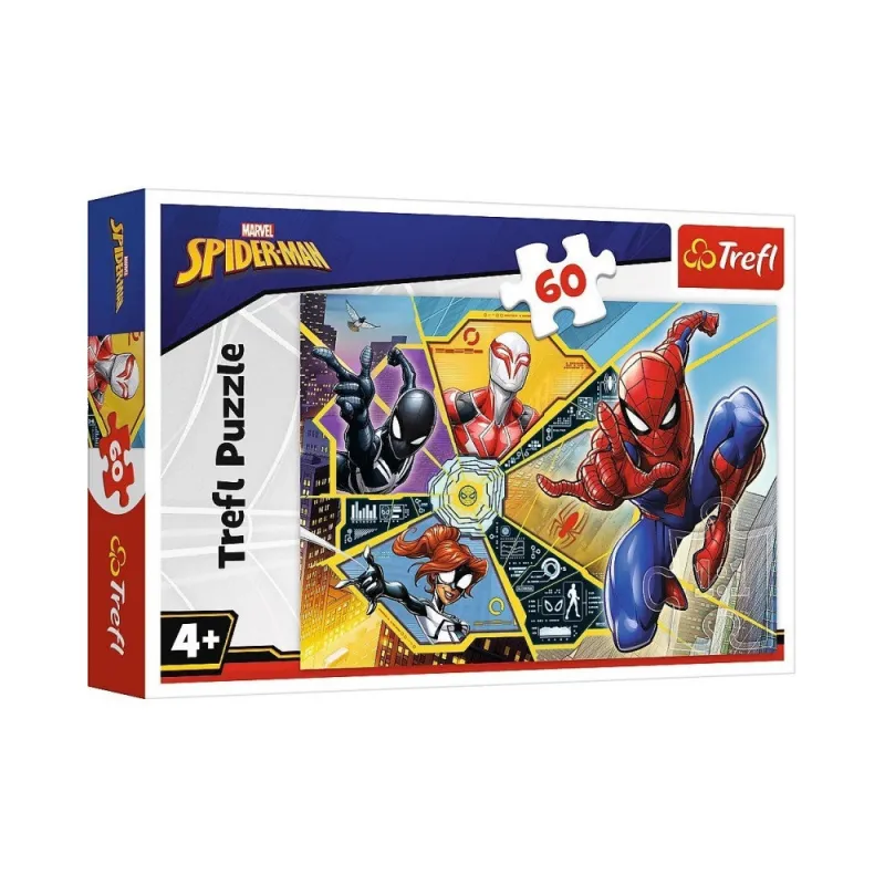 Trefl - Puzzle Spiderman On The Web 60 Pcs 17372