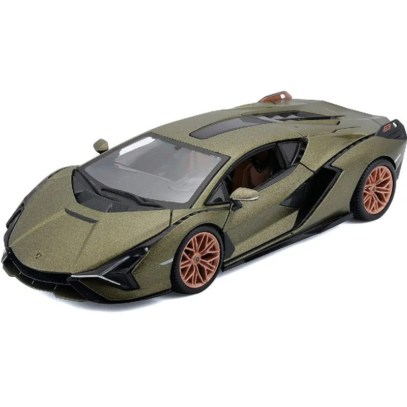 Bburago - 1:24 Lamborghini Sian FKP, Green 37 18-21099