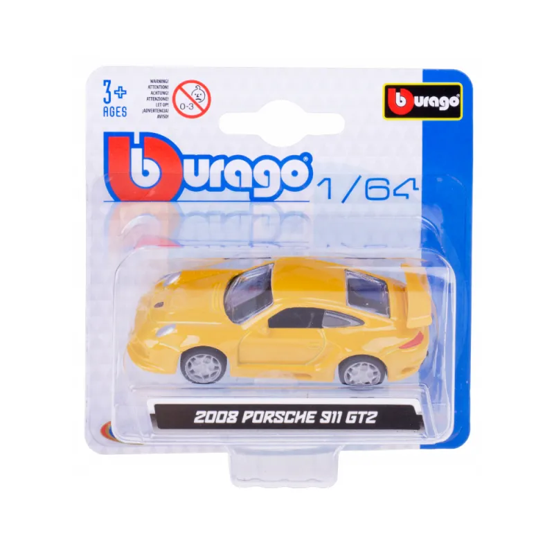 Bburago Moto - 1/64 2008 Porsche 911 GT2 18-59017 (18-59000)