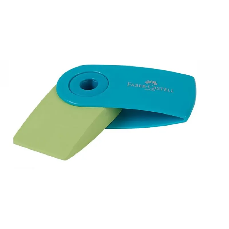 Faber Castell Γόμα - Sleeve Mini, Τιρκουάζ/Ανοιχτό Πράσινο 182445