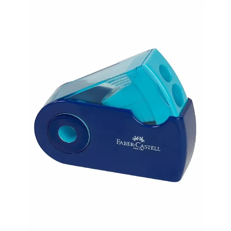 Faber Castell Ξύστρα - Διπλή Sleeve, Μπλε/Γαλάζιο 182704