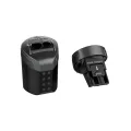 Faber Castell - Ξύστρα Βαρελάκι Διπλή Roll-On Metalic Black 183910 Faber Castell - Ξύστρα Βαρελάκι Διπλή Roll-On Metalic Black 183910