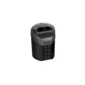 Faber Castell - Ξύστρα Βαρελάκι Διπλή Roll-On Metalic Black 183910 Faber Castell - Ξύστρα Βαρελάκι Διπλή Roll-On Metalic Black 183910