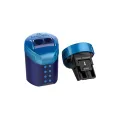 Faber Castell - Ξύστρα Βαρελάκι Διπλή Roll-On Metalic Blue 183910 Faber Castell - Ξύστρα Βαρελάκι Διπλή Roll-On Metalic Blue 183910
