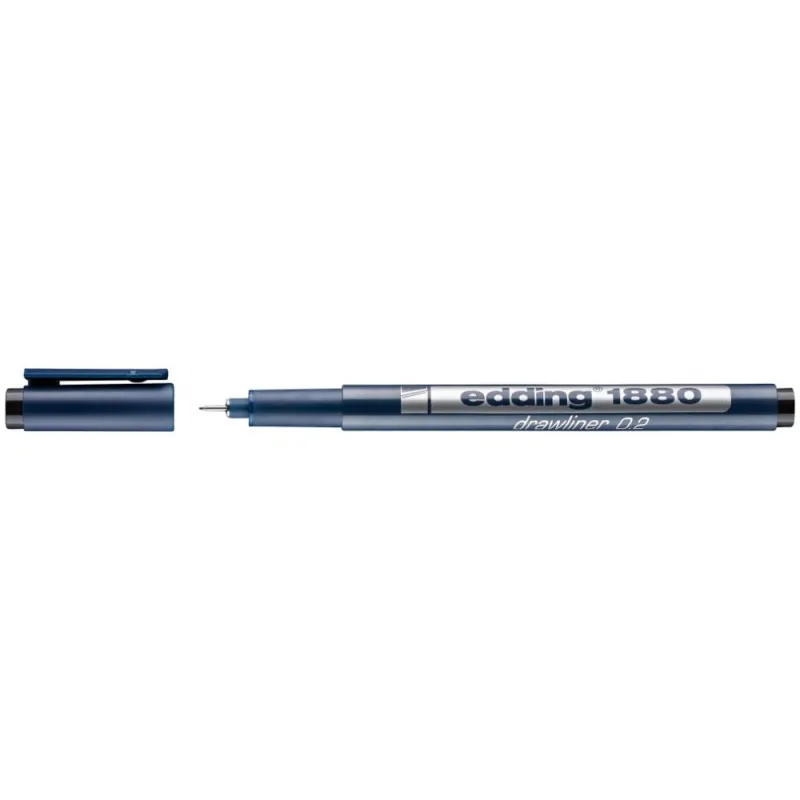 Edding – Μαρκαδόρος Σχεδίου 1880, Μαύρο 0,2mm 188002