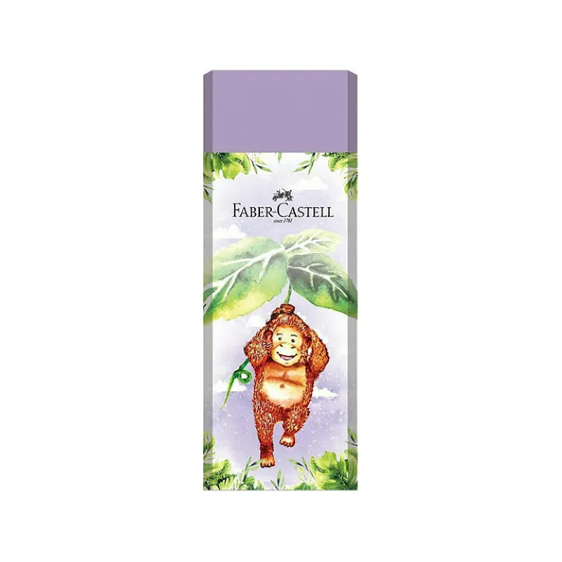 Faber Castell Γόμα - Happy Jungle, Gorilla Μωβ 188739