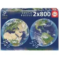 Educa - Puzzle, Planet Earth Round 2X800 Pcs 19039 Educa - Puzzle, Planet Earth Round 2X800 Pcs 19039