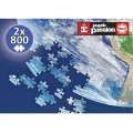 Educa - Puzzle, Planet Earth Round 2X800 Pcs 19039 Educa - Puzzle, Planet Earth Round 2X800 Pcs 19039
