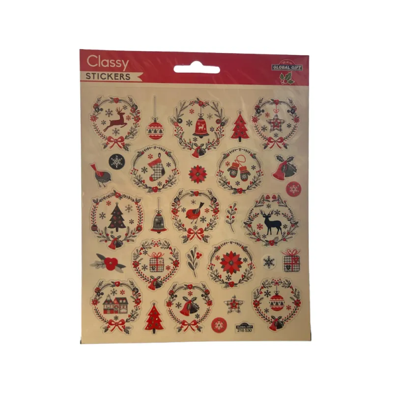 Global Gift - Αυτοκολλητάκια Classy, Christmas 218530