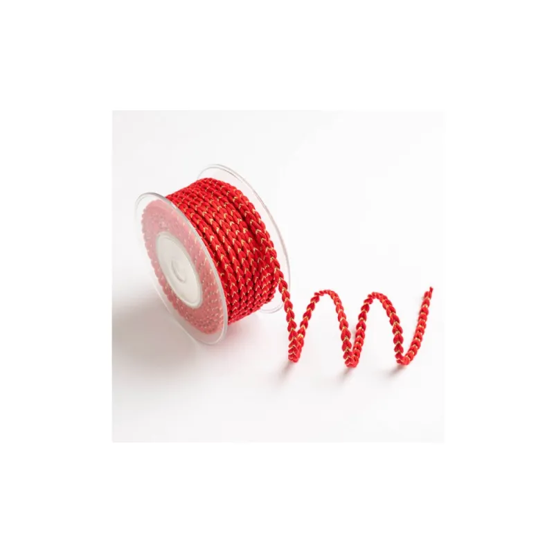 Kyriacou - Κορδόνι Βαμβακερό Πλεξούδα 8mmX20M Red 2208ΧΧΧΧ-XX8X20-70XXXX