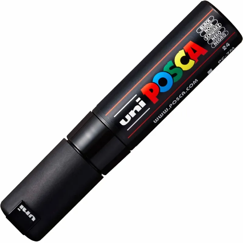 Uniball - Μαρκαδοράκι Posca PC-7M 4.5-5.5 mm Black 24 22839